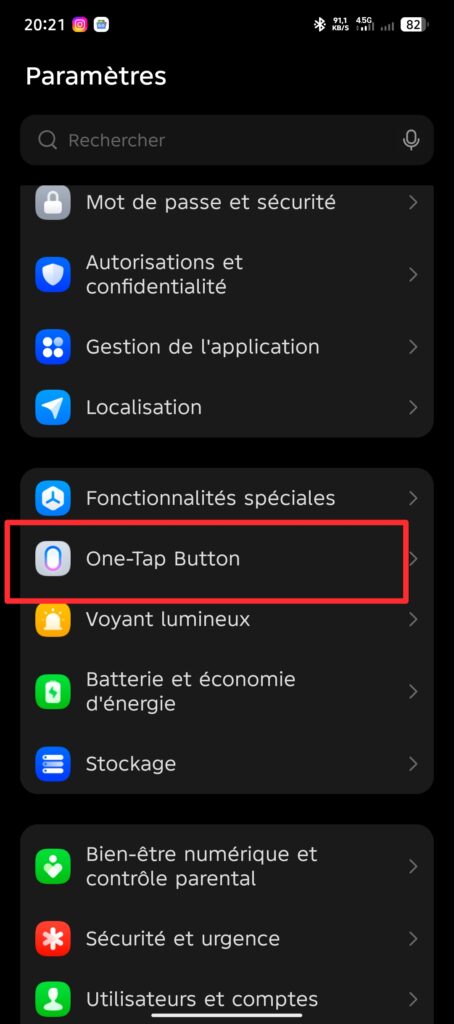 Tecno Camon 40 : comment configurer le "One-Tap Button" et l’utiliser au mieux ? 62 Screenshot 20250319 202159