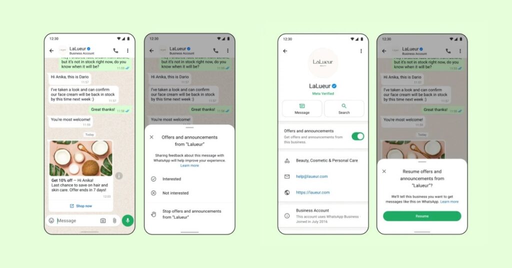 WhatsApp Business & publicités : bonne ou mauvaise initiative ? 62 whatsapp publicite entreprise messages
