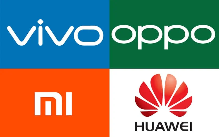 Vivo Oppo Xiaomi Huawei