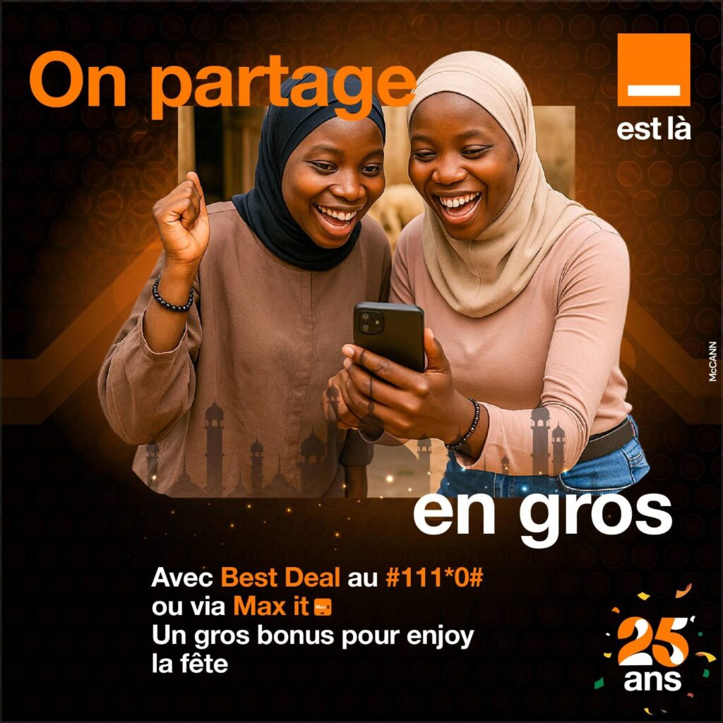 Orange Cameroun booste son forfait Best Deal pour la Tabaski : 2,3 Go à 700 FCFA + bonus et tirage. Une promo limitée à activer via #111*0#.