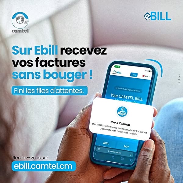 CAMTEL digitalise sa relation client avec eBILL : vers une facturation sans contact et multisupport au Cameroun 62 Découvrez comment CAMTEL révolutionne la gestion de ses factures au Cameroun avec eBILL, sa plateforme de paiement en ligne intégrant MTN Mobile Money et Orange Money. Analyse des fonctionnalités, témoignages utilisateurs et perspectives autour du futur service Blue Money.