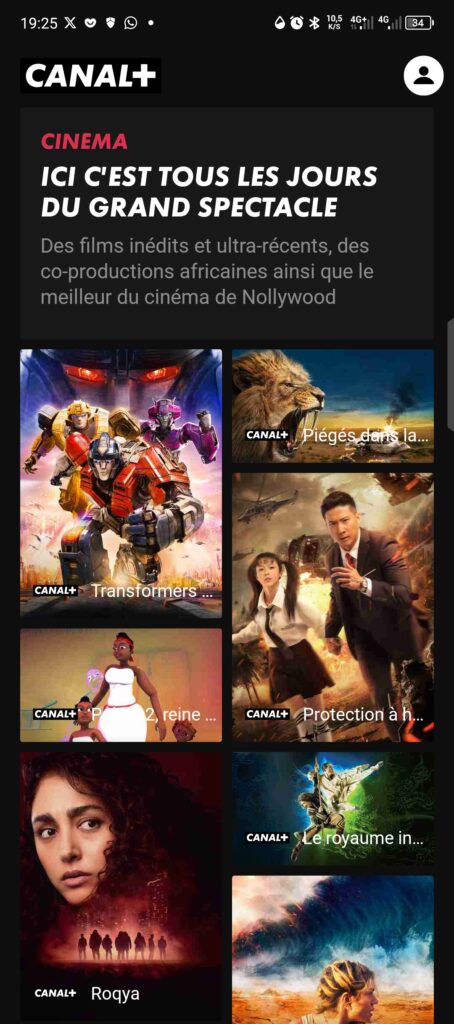 Canal+ met fin à myCanal : une nouvelle ère du streaming pour les utilisateurs camerounais et d’Afrique centrale 67 Screenshot CANALAPP 6