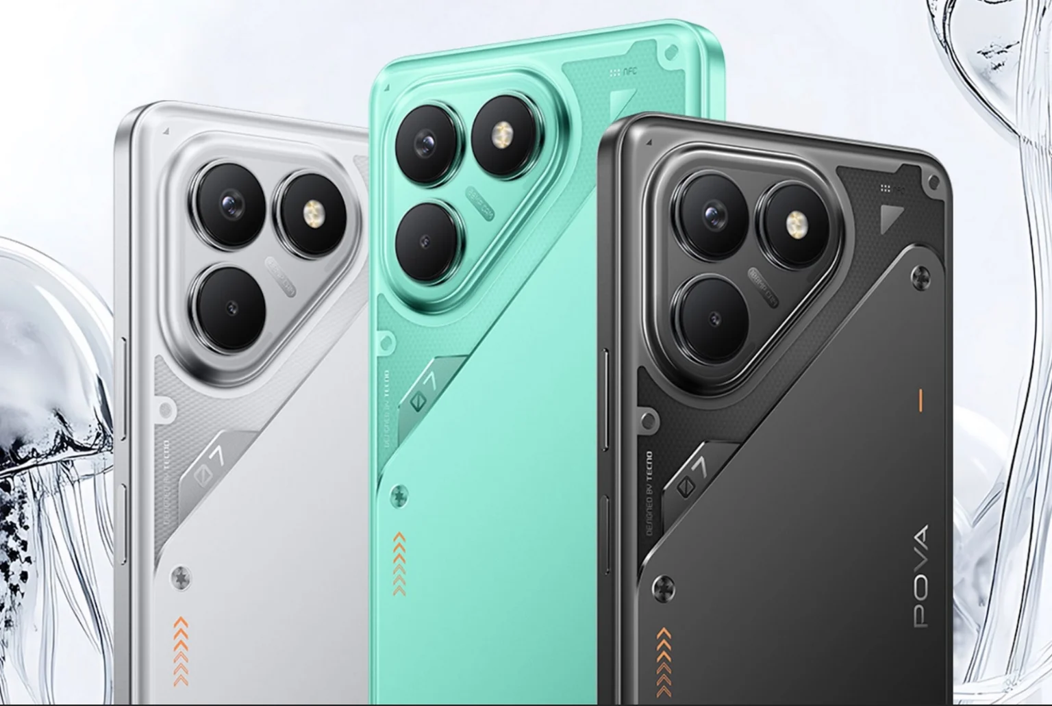 Tecno POVA 7 : un smartphone lumineux qui conjugue puissance, endurance et style