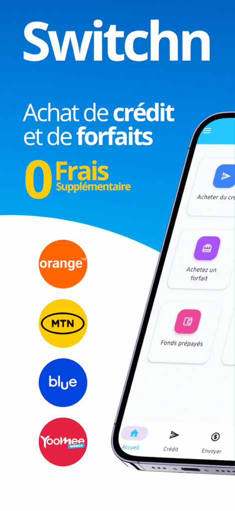 Switchn : une application camerounaise pour simplifier la gestion du crédit et des transferts d’argent mobile 62 switchn 1