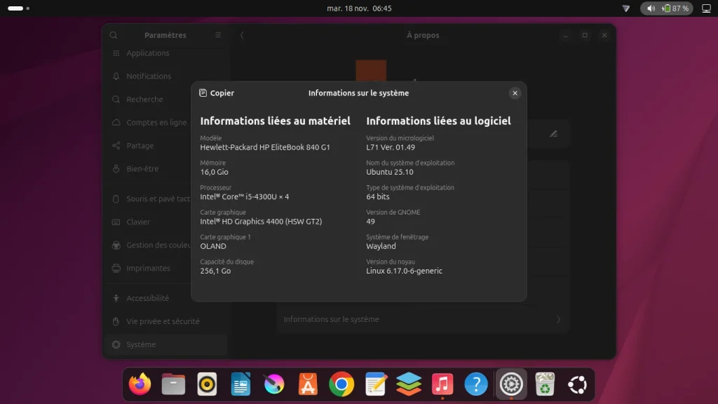 GNOME Music 49.1 (Flatpak) : le lecteur moderne qu’Ubuntu 25.10 attendait 69 Capture decran du 2025 11 18 06 45 11