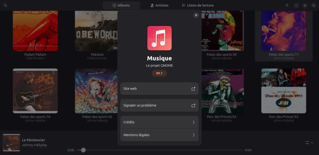 GNOME Music 49.1 (Flatpak) : le lecteur moderne qu’Ubuntu 25.10 attendait 62 Capture decran du 2025 11 18 06 50 51