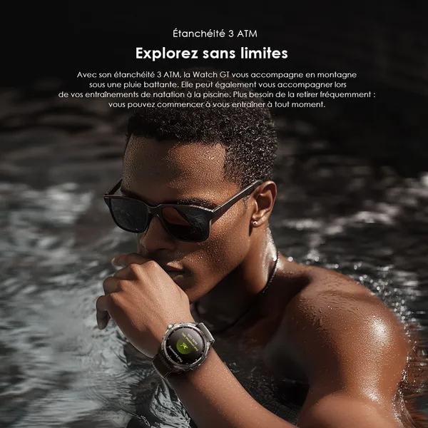 oraimo watch gt montre connectee gps amoled 3atm 143 avec deux bracelets interchangeables 1