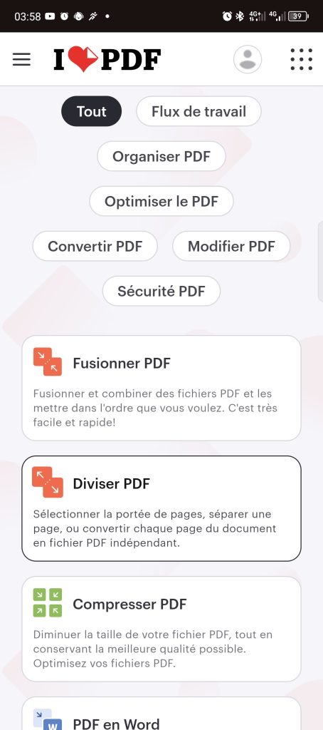 Ilovepdf Webapp