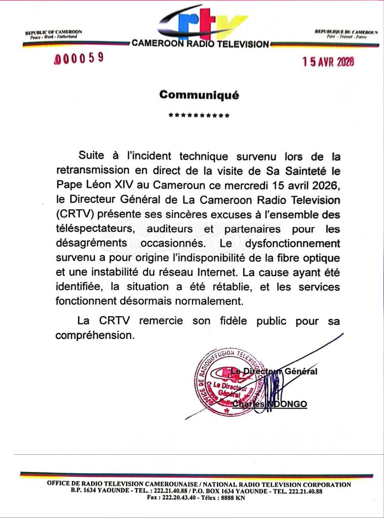 Communique Crtv